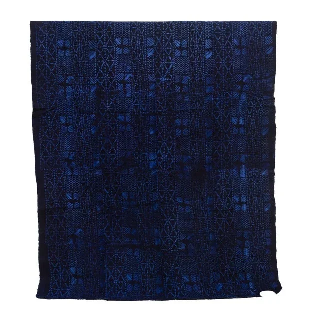 Marine Blue Artistic Mud Cloth