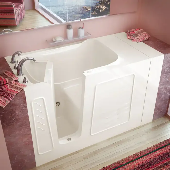 MediTub Walk-In 30 x 53 Left Drain Biscuit Soaking Walk-In Bathtub – 3053LBS