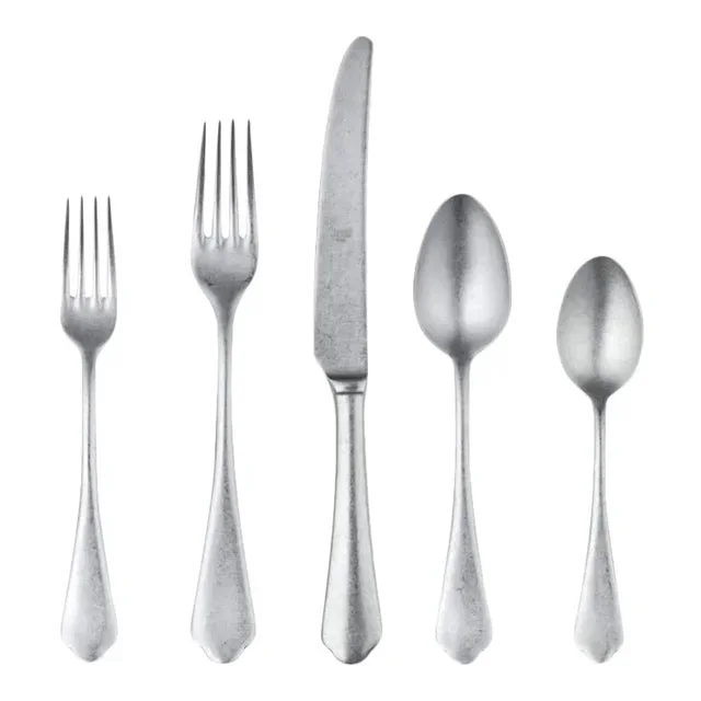 Mepra Dolce Vita 20-Piece Flatware Set, Pewter