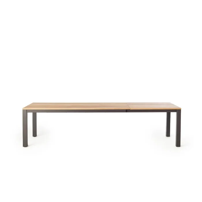 Merced 83″-122″ Extension Dining Table in Charcoal
