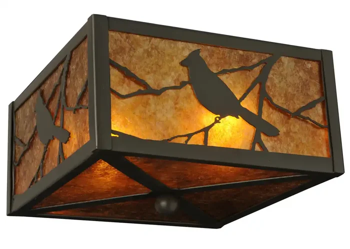Meyda 10.25″sq Songbird Flushmount – 128312