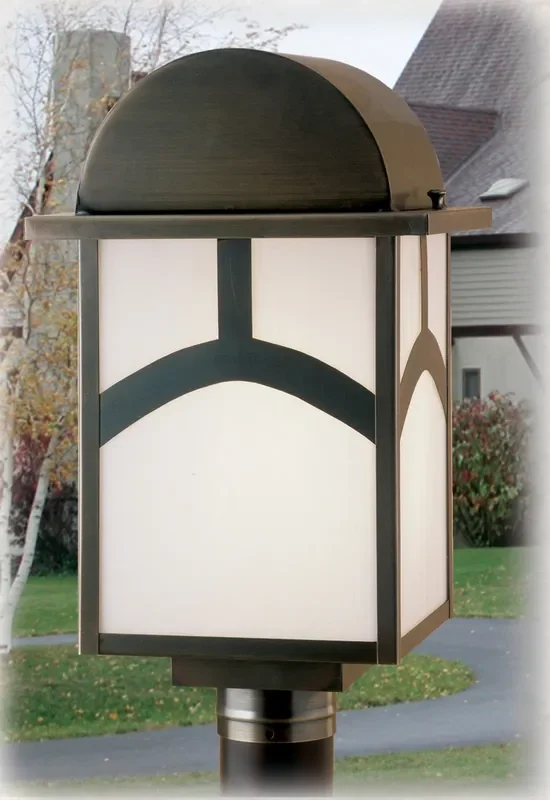 Meyda 10″sq Mission Hill Top Post Mount – 51891