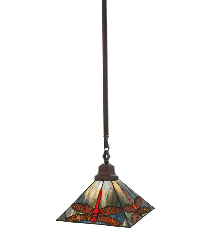Meyda 10″sq Prairie Dragonfly Pendant.609 – 49111