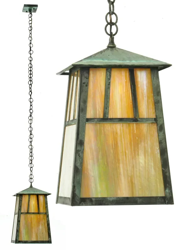 Meyda 10″sq Stillwater Double Bar Mission Elongated Ceiling Pendant – 20114