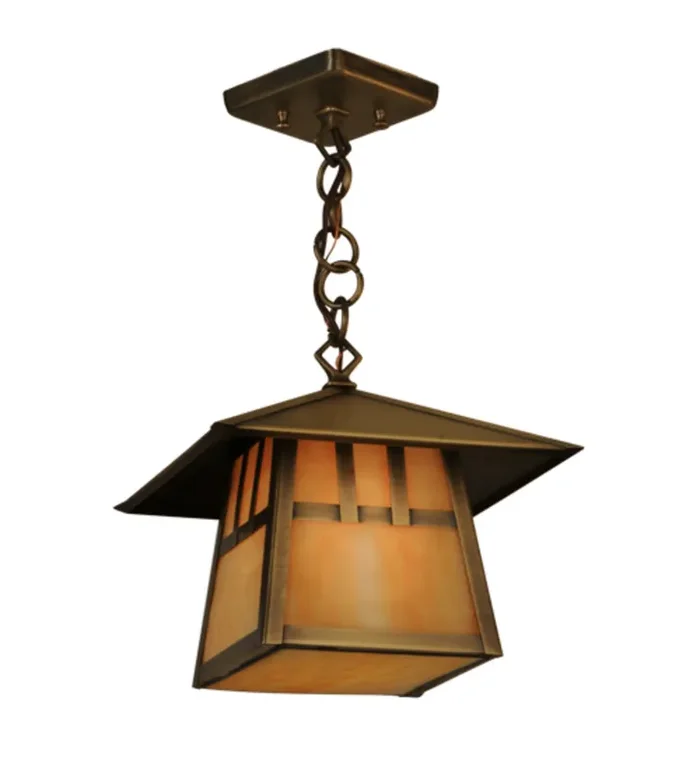 Meyda 10″sq Stillwater Double Bar Mission Pendant – 146790