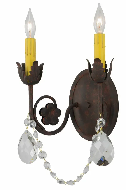 Meyda 10″w Antonia 2 Lt Wall Sconce – 117352