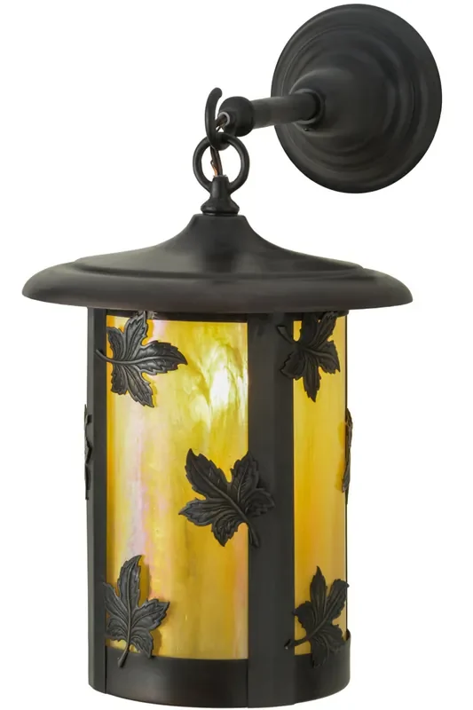 Meyda 10″w Fulton Maple Leaf Hanging Wall Sconce – 90965