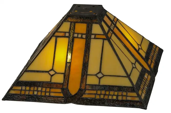 Meyda 13″sq Sierra Prairie Mission Shade – 137957