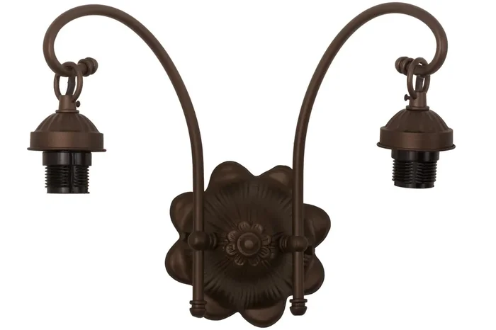 Meyda 13″w Mahogany Bronze 2 Lt Wall Sconce Hardware – 98633