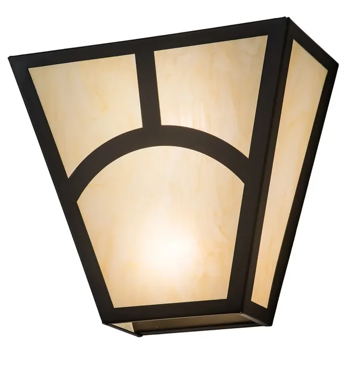Meyda 13″ Wide Mission Hill Top Wall Sconce – 195572