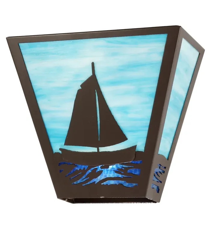 Meyda 13″ Wide Sailboat Wall Sconce – 211605
