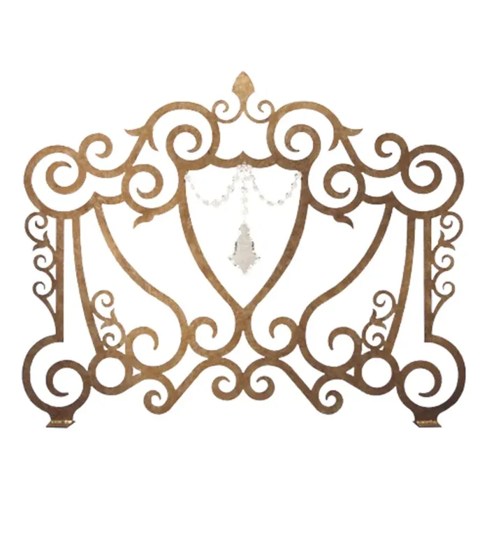 Meyda 42″ Wide Crystal Crest Fireplace Screen – 162744
