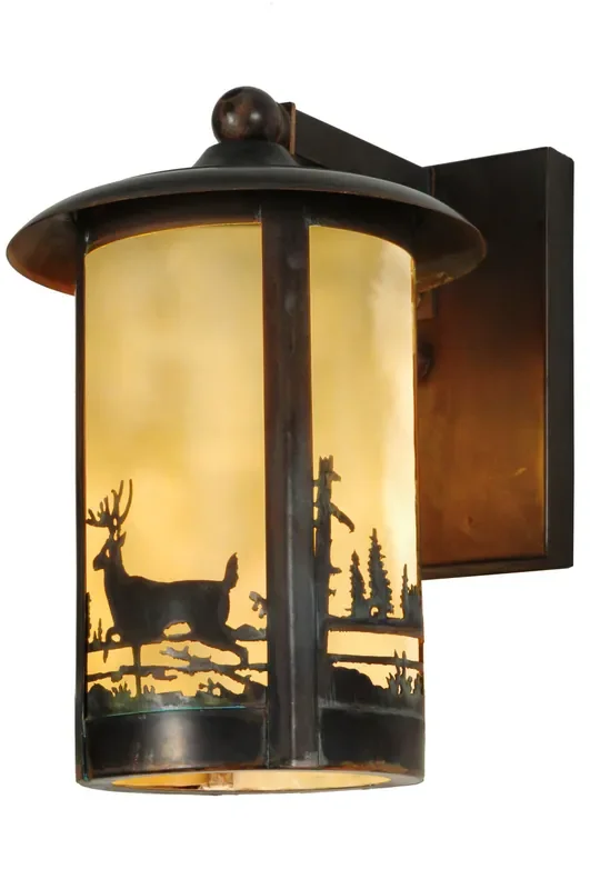 Meyda 8″w Fulton Deer Creek 1 Lt Wall Sconce – 142107