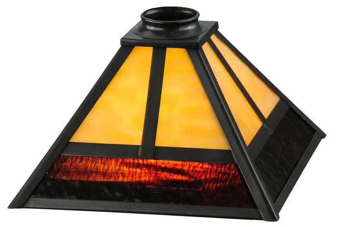 Meyda 9.5″sq “t” Mission Shade – 32626