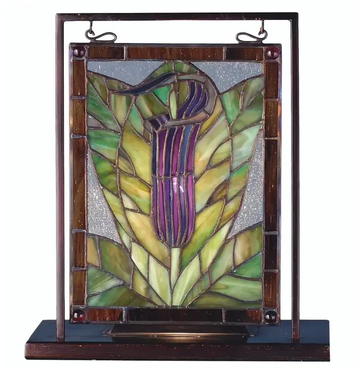 Meyda 9.5″w X 10.5″h Jack-in-the-pulpit Lighted Mini Tabletop Window – 68552