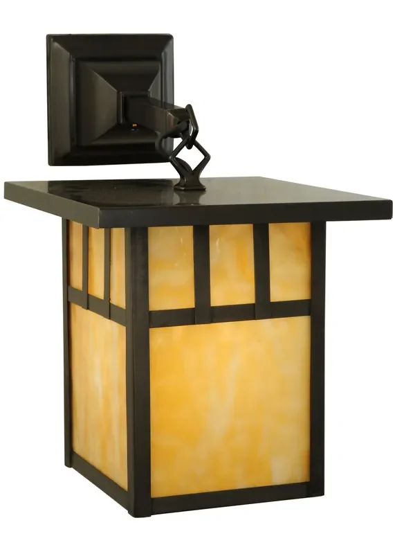 Meyda 9″w Hyde Park Double Bar Mission Hanging Wall Sconce – 139338