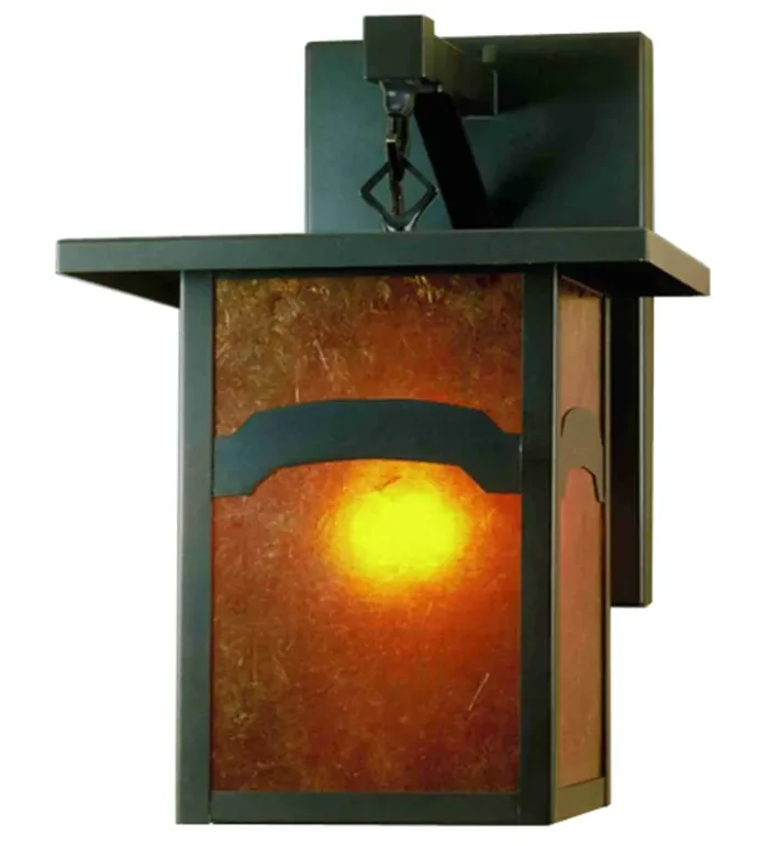 Meyda 9″w Hyde Park Mountain View Straight Arm Wall Sconce – 50578