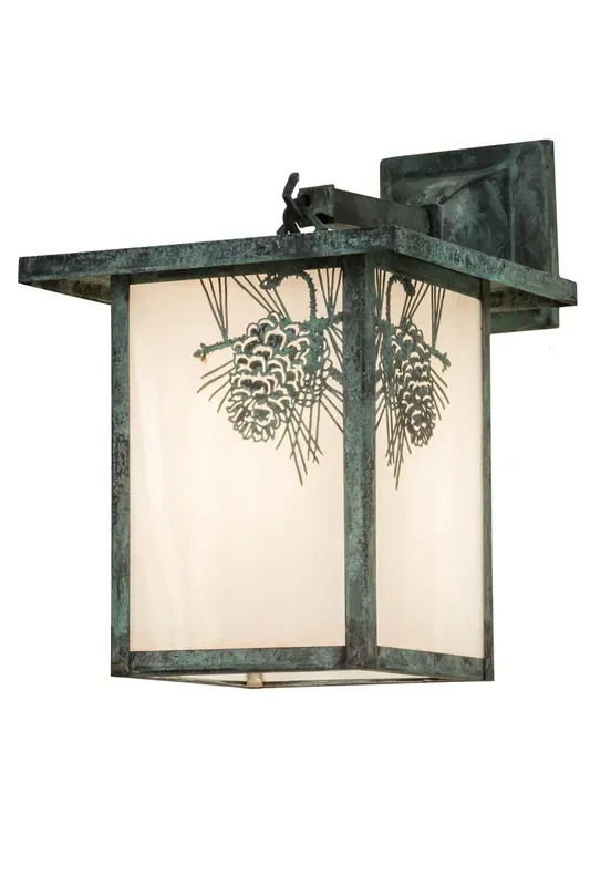 Meyda 9″w Hyde Park Winter Pine Wall Sconce – 43067