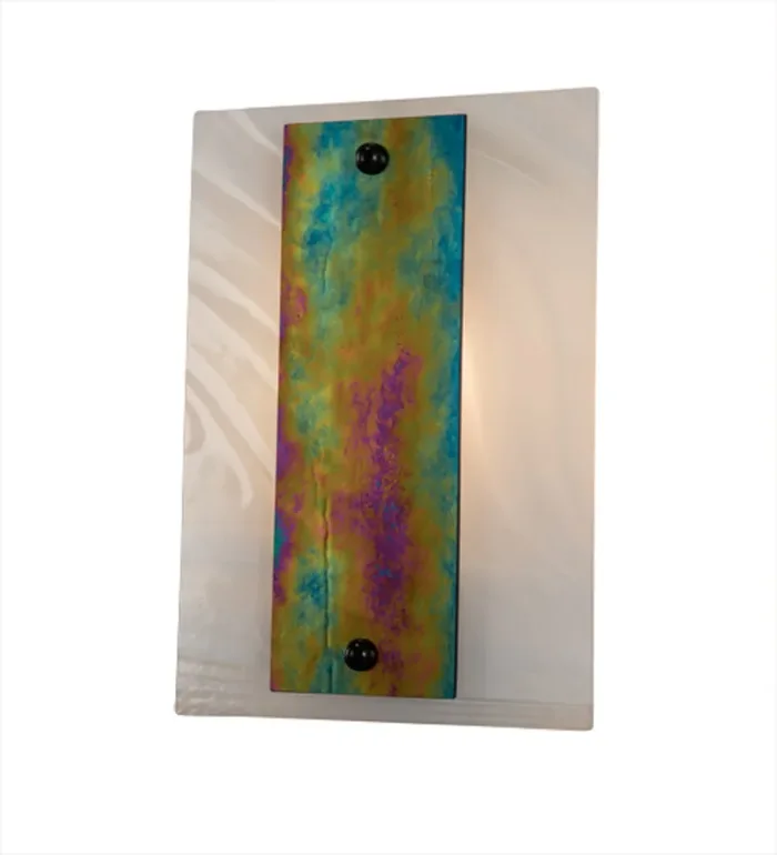 Meyda 9″w Metro Aurora Borealis Wall Sconce – 82491