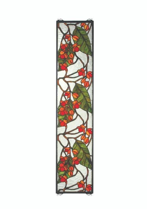 Meyda 9″w X 42″h Bittersweet Stained Glass Window – 35971