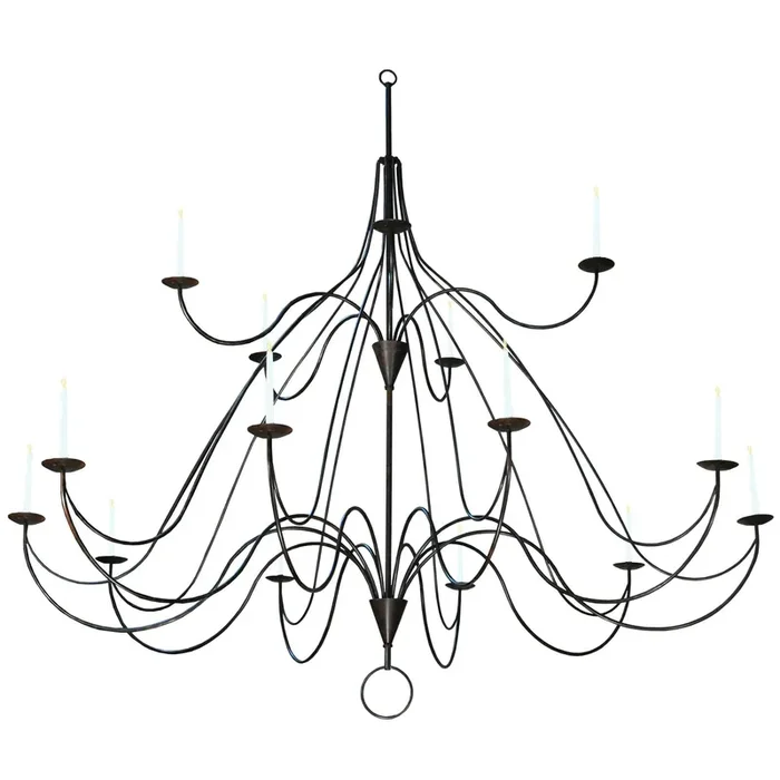 Meyda 96″w Polonaise 15 Candles Two Tier Chandelier – 127595