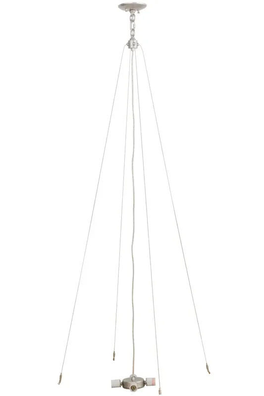Meyda Brushed Nickel 4 Lt Inverted Pendant Hardware – 161357