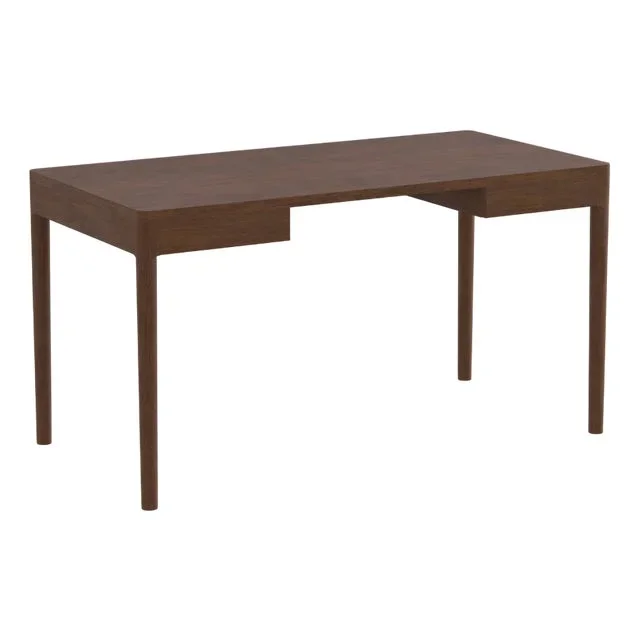 Minimalist Modern Work Desk in Walnut by Pedro Sotomayor