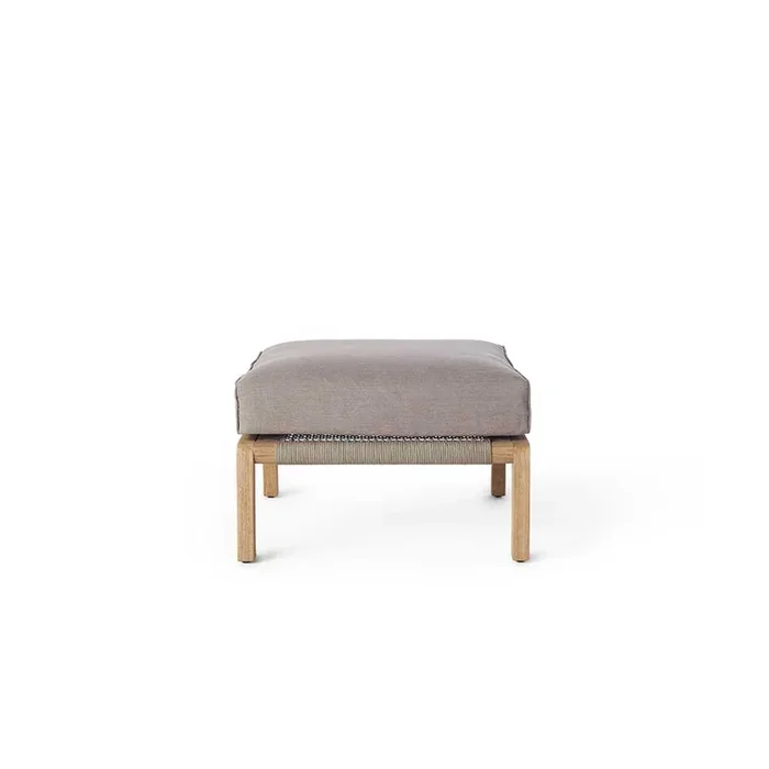Monte Rio Ottoman in Weathered Teak
