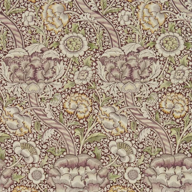 Morris & Co Wandle Wallpaper in Wine/Saffron