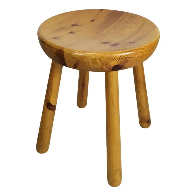 Mountain Stool attributed to Charlotte Perriand for Les Arcs, 1970s