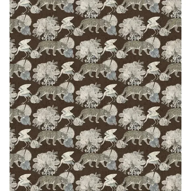 Nicolette Mayer through The House of Scalamandré Leopard Walk Wallcovering, Chocolate
