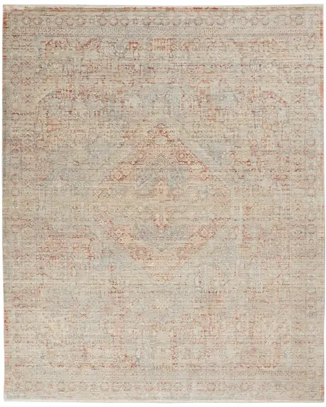 Nourison Silken Weave Slw02 Grey/brick Area Rugs
