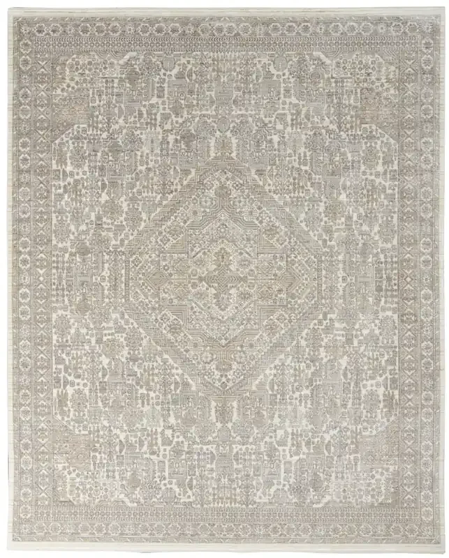 Nourison Silken Weave Slw02 Ivory Beige Area Rugs
