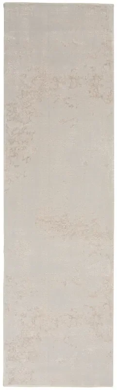 Nourison Sleek Textures Sle01 Ivory/grey Area Rugs