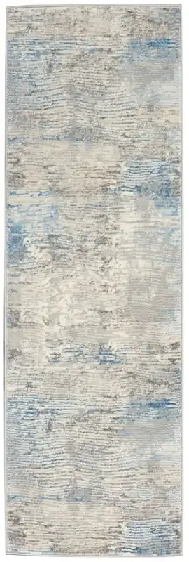 Nourison Solace Sla01 Ivory/grey/blue Area Rugs