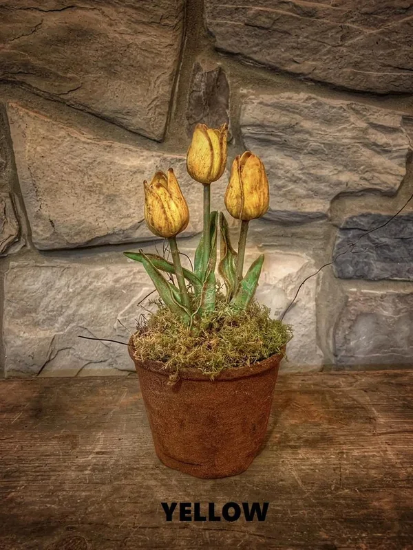Potted Tulip Yellow