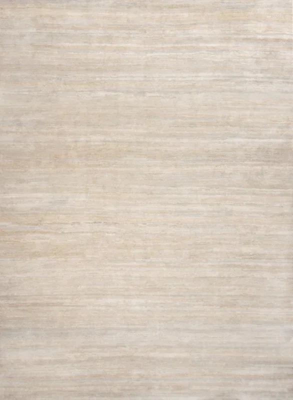 Rug & Kilim’s Textural Plain Modern Rug In Beige Two Tones