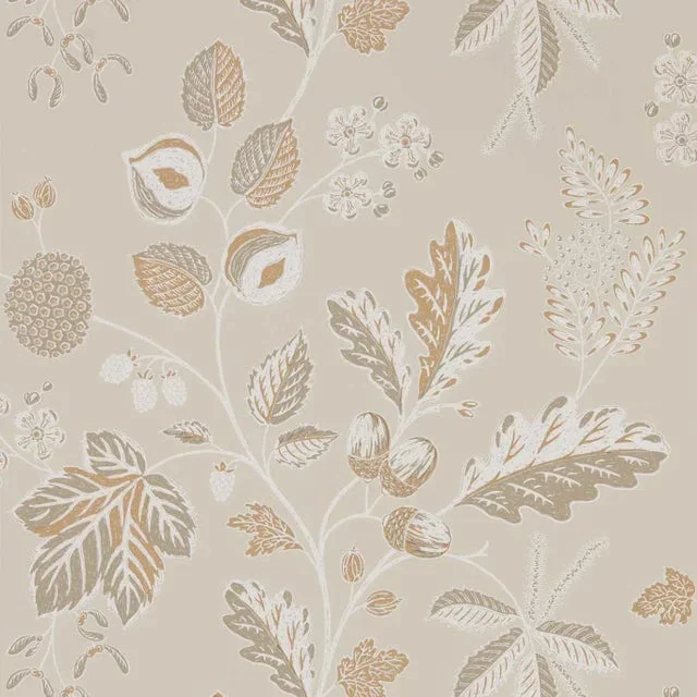 Sanderson Warwick Wallpaper in Linen