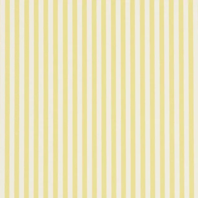 Schumacher Emma Stripe Narrow Wallpaper In Yellow