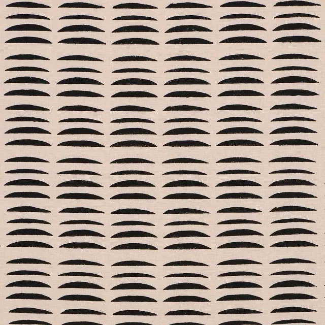 Schumacher X Hadiya Williams Parable Hand Block Fabric In Charcoal