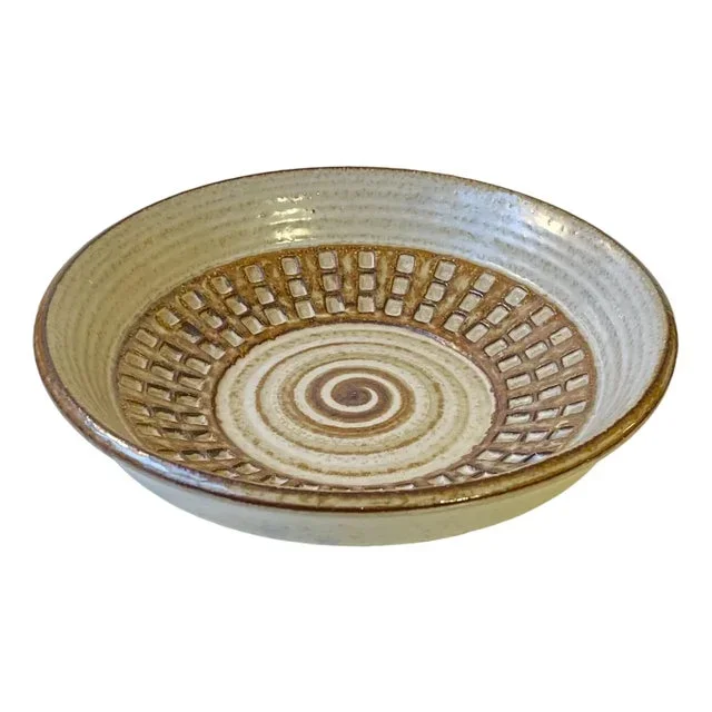 Stoneware Bowl in Coffee Glaze by Joseph Simon for Søholm, 1960s