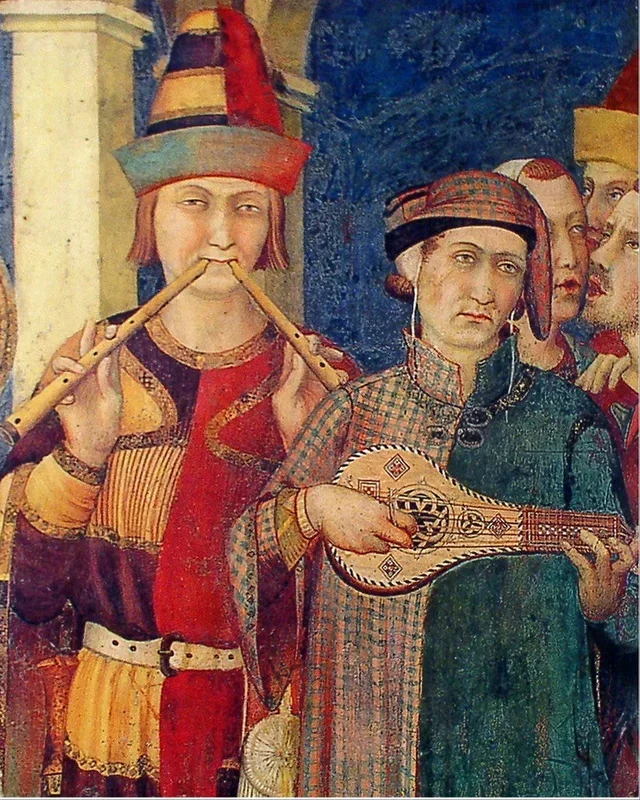 SUBLIMART: Affresco Panel Tile – Opera “I Musici – St. Martin is Knighted” by Simone Martini (8×10)