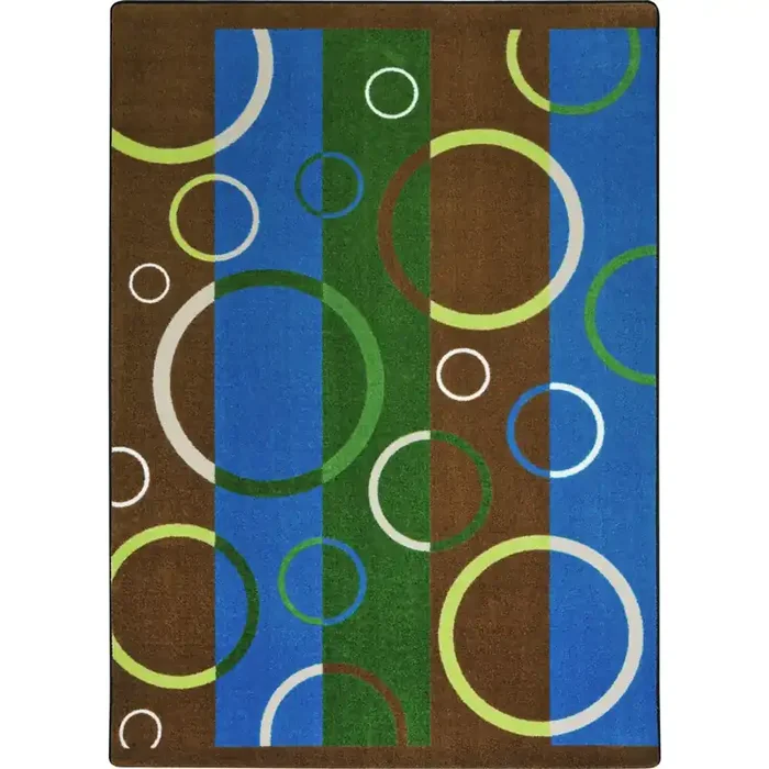 Summer Solstice Under Water Earthtone Area Rugs