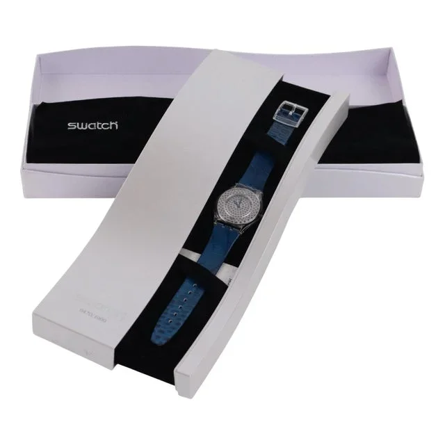 Swatch Skin Blu Lustrous Bliss Sfz111 Vintage Switzerland 2005