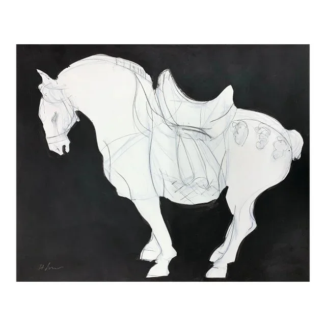 Tang Echo I, Contemporary Work on Paper, Equestrian Drawing