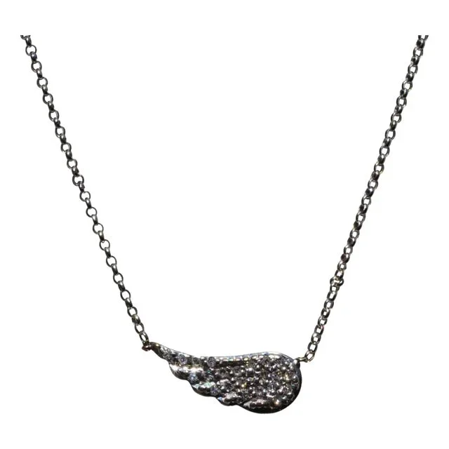 The Wing: White Gold Bracelet with Diamond Wings