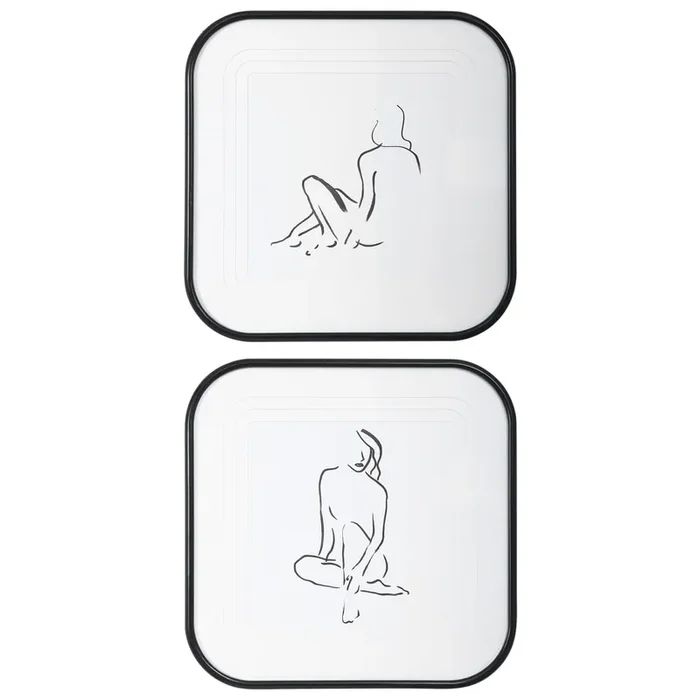 Uttermost Feminine Sketch Framed Prints, S/2