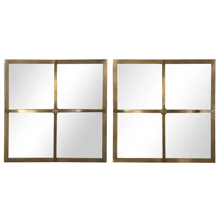 Uttermost Window Pane Square Mirrors, S/2