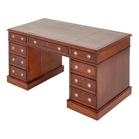 Victorian Partners Desk in Mahogany, 1860s