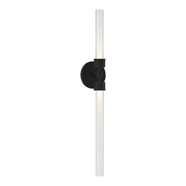 Visual Comfort Modern Linger Wall and Bath LED Nightshade Black